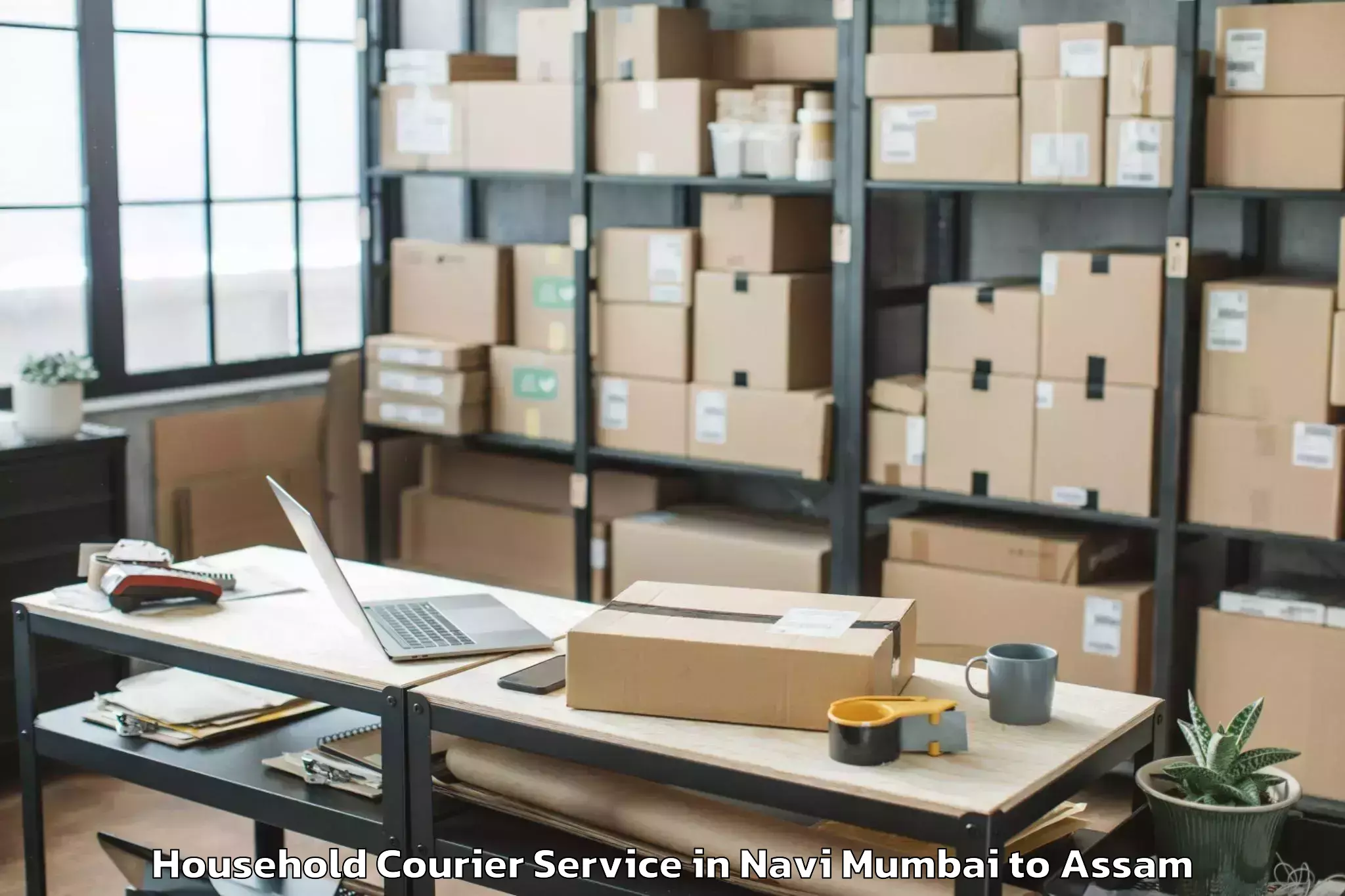 Book Your Navi Mumbai to Numaligarh Household Courier Today